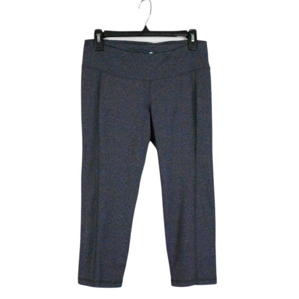 Old Navy Leggings Medium Gray Capri Active Fitted Athletic Yoga Workout Pants